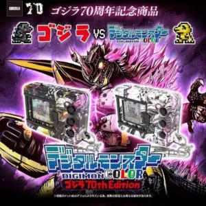 Bandai Godzilla 70th Anniversary Vs Digimon Color Screen Virtual Pet Wiggling Machine Collectible Toy for Anime Fans