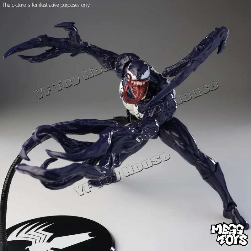 NEW Mess Toys Venom Lethal Neighbor Spider Man Symbiotic Black Suit Spiderman Anime Action Figure Collection Model Toys Gift