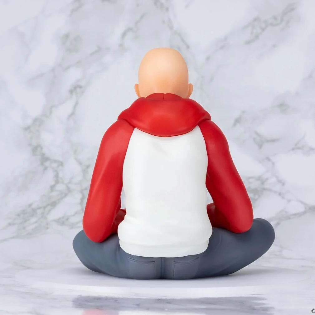 Anime figures Saitama saitama statue figure sitting pose pvc model saitama action figure noodle stopper ornaments birthday gifts - Image 6