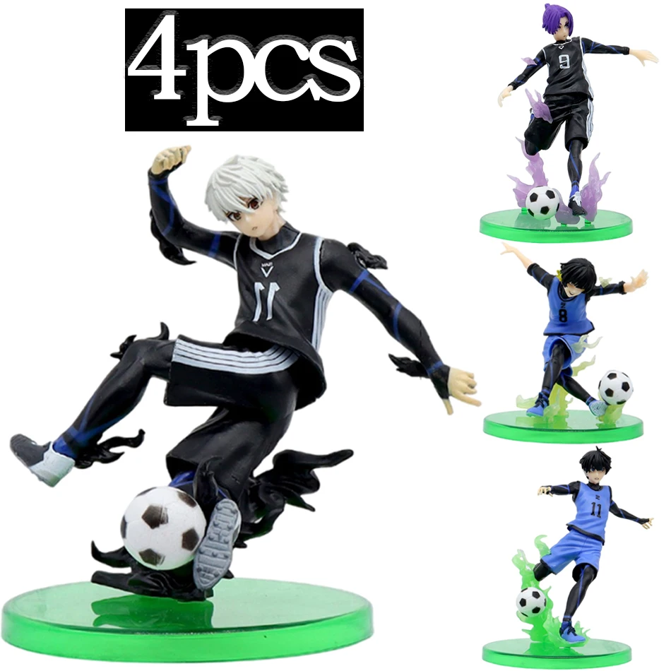 BLUE LOCK Figure Anime Football Comic Isagi Yoichi Bachira Meguru Nagi Seishiro Mikage Reo PVC Model Room Decor For BIrthday Gif
