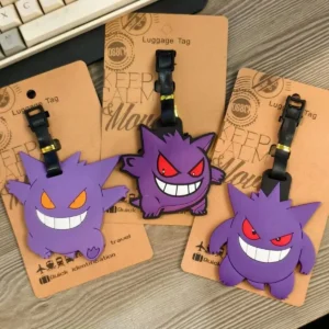 Pokemon Cartoon Pikachu Gengar Eevee Travel Accessories Luggage Tag Suitcase ID Addres Holder Baggage Boarding Tag Portable
