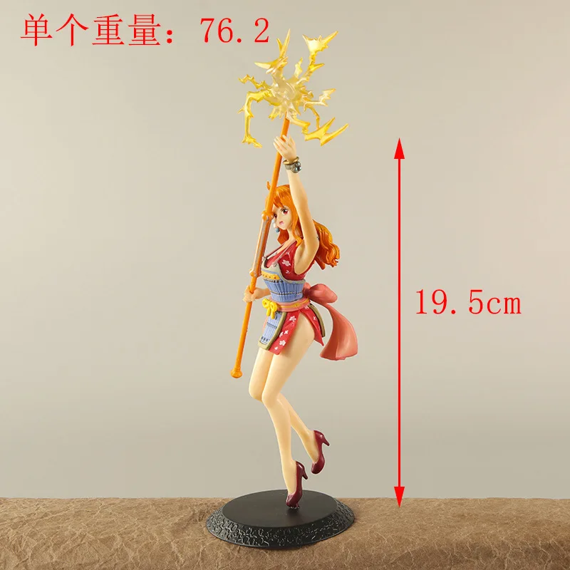 Anime One Piece Nami Figure Magic Weather Wand WT100 Commemorative One Hundred Scenes of the Great Pirates by Eiichiro Oda Model - Image 3