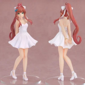 Monika White Dress Anime Girl Figure Pop Up Parade Literature Club! Sayori Action Figure Natsuki/Yuri Figurine Model Doll Toys