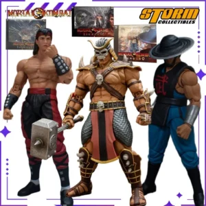 Authentic STORM TOYS Original Mortal Kombat Shaokang SHAO KAHN Arcade Game 6-inch Mobile Doll Model Handmade Toy Gift Collection