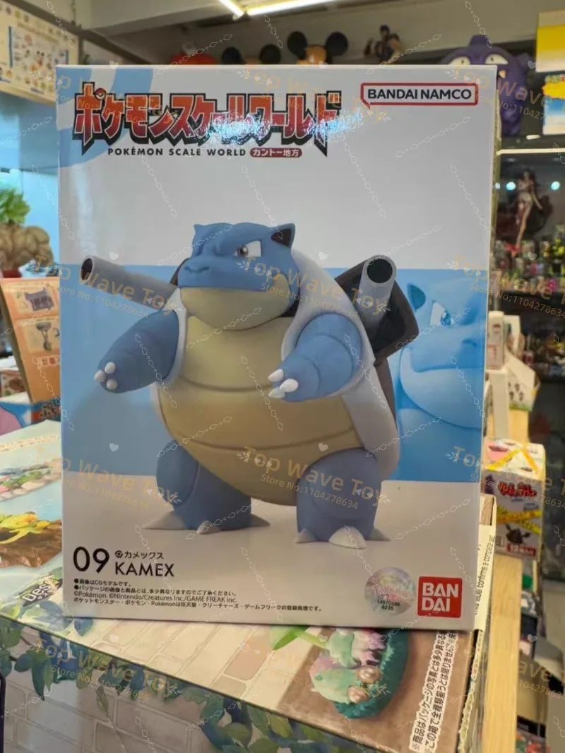 New Stock Bandai Candy Pokemon Scale World Johto Region Samuel Oak Charizard Blastoise Venusaur Anime Original Figure Toys Gifts