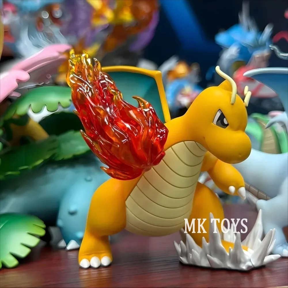10cm/3.93in Anime Pokemon Figure Fire Punch Dragonite Action Figures Pvc Collection Model Toys for Children Gifts