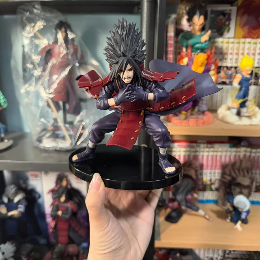 Banpresto Naruto Shippuden Anime Figurines VIBRATION STARS Uchiha Madara Action Figures 130mm Figurals Collectible Model Toys