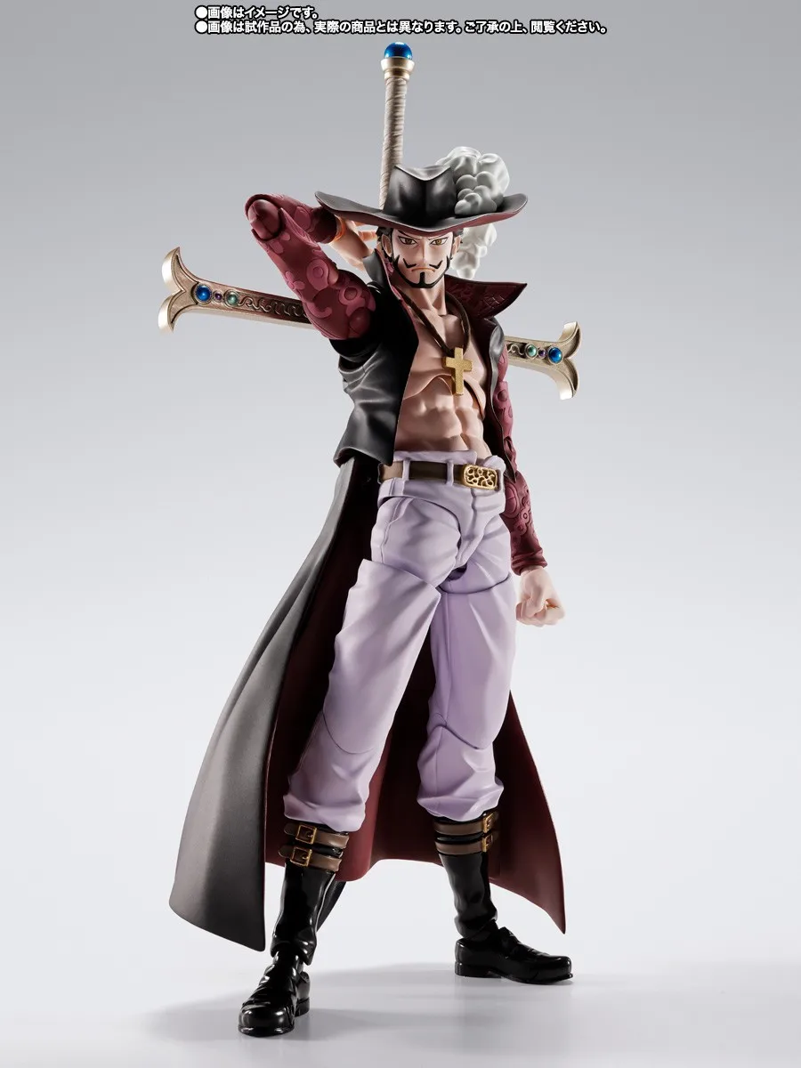 Officially Licensed BANDAI SHFiguarts One Piece Dracule Mihawk Figure Anime Action Model Toy