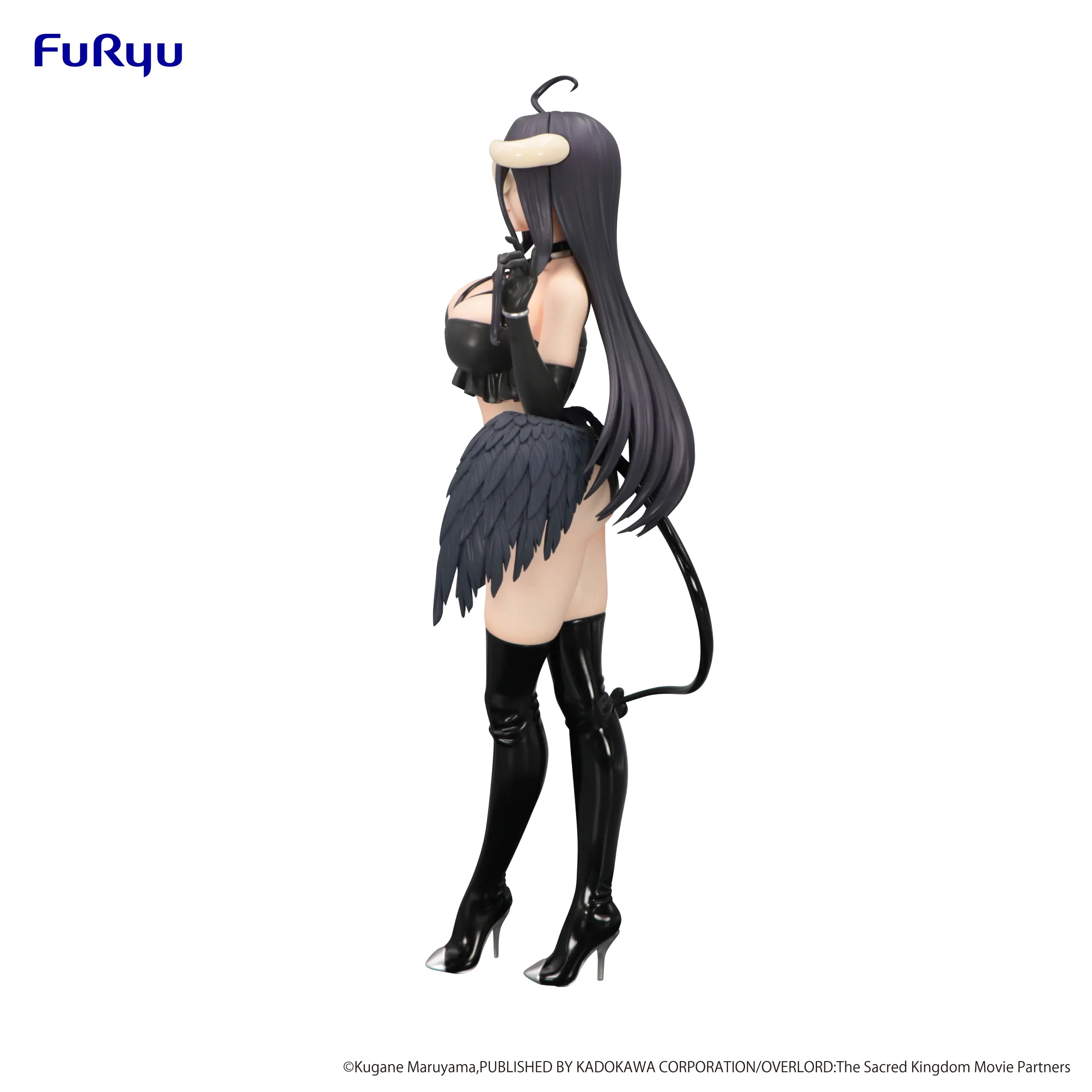 In Stock FuRyu BiCute Dark Overlord Albedo Little Devil Desktop Cute Doll Anime Action Figure Toy Gift Model Collection - Image 4