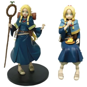 13-17cm Maze Rice Anime Character Marussil Elf Magician Sitting Posture Leos Handmade PVC Model Anime Peripheral Ornament Gift