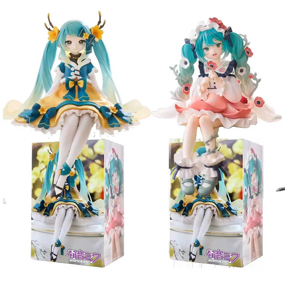 2Pcs Hatsune Miku Anime Figure Toy Flower Fairy Collection Miku Kawaii Cartoon PVC Action Figurine Model Doll Birthday Gifts Kid - Image 9