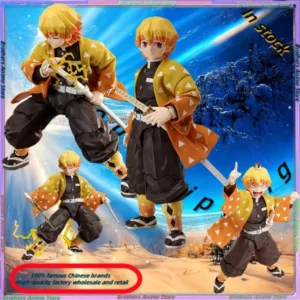 In Stock ANIPLEX BUZZMOD Demon Slayer: Kimetsu no Yaiba Zenitsu Agatsuma 1/12 Action Figure