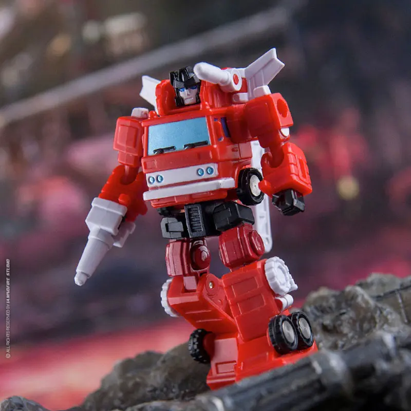 In Stock DR.WU DW-E24 Fire Truck Small-Scale Transformation Toy Action Figure Model Collection Ornament Toy Gifts