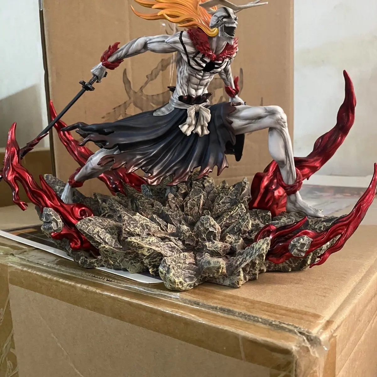 23cm Bleach Figure Kurosaki Ichigo Anime Figures Action Statue Model Doll Collection Room Decoration Desk Toys Halloween Gifts