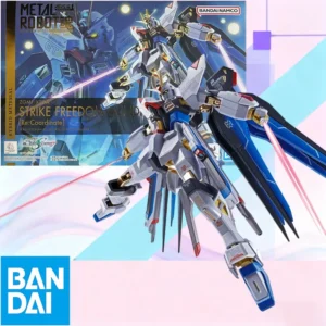 In Stock BANDAI Original Box METAL ROBOT STRIKE FREEDOM GUNDAM Re:Coordinate Action Figure Model Gift for Kid Foam Box Packaging