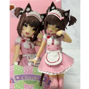 18CM Cat Maid Anime NEKOPARA Figure Chocolates Vanilla Cute Pretty Cat Style Model PVC Static Child Toys Collectible Gift Doll