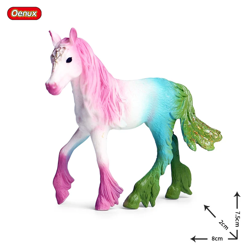 Oenux Beauty Fish Princess Mermaid Action Figures Model Elves Elf Pegasus Animal Figurines Doll Kid Toy Girl Gift Cake Toppers - Image 16