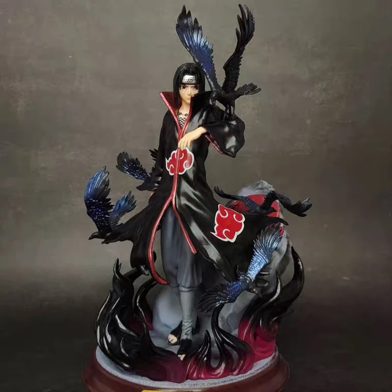 2026 Hot Naruto Crow Hall Itachi GK Uchiha Itachi Statue Hand-made Collection Brithday Gift Anime Figure Model Desktop Ornament