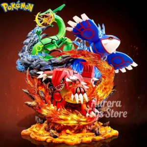 35cm/13.78in Anime Pokemon Figure Groudon Kyogre Rayquaza Action Figures Pvc Statue Desktop Ornamen Collection Model Toys Gifts