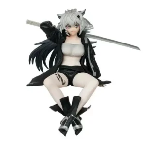 Kawaii Anime Wolf Girl Figure, PVC Collectible Model, Desktop Decor Gift for Fans