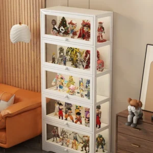 Figure transparent acrylic storage box display cabinet LEGO POP MART non-glass ornament shelf display cabinet
