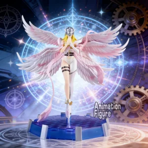 26cm/10.24in Anime Digimon Adventure Figure Angewomon Action Figures Pvc Collection Model Toys for Children Gifts