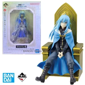 BANDAI Original Figurines Ichiban KUJI Series Rimuru Tempest Gold Throne Special color Anime character model toys Collectible