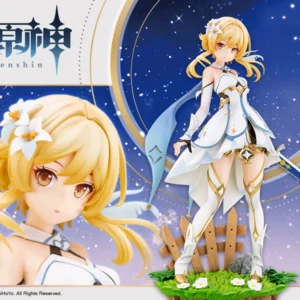 26CM Anime Game Genshin Impact Traveler Lumine Figure Cute Standing Posture Model Toys Gifts Collection Decoration Ornaments PVC