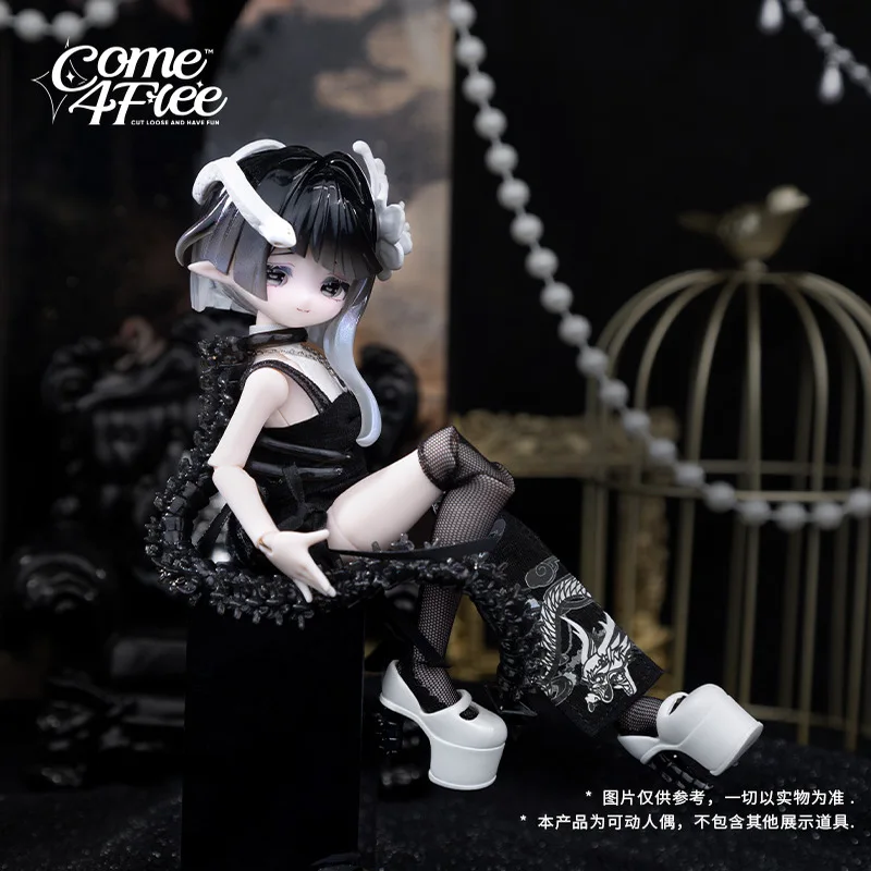 Come4free Minty V2 Ocean Gem Series 1/8 BJD Blind Box Cute Action Figure Ornament Limited Edition Collectible with Hanging Card
