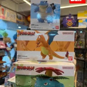 New Stock Bandai Candy Pokemon Scale World Johto Region Samuel Oak Charizard Blastoise Venusaur Anime Original Figure Toys Gifts