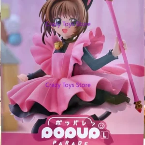 GSC POPUP PARADE Sakura Magical Girl Black Cat Costume Ver. Action Collection Figure Model Toy