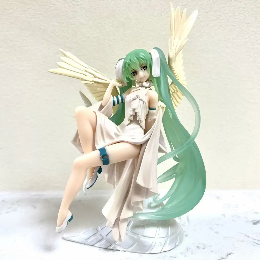 17cm Hatsune Miku Anime Figure Light And Dark Beautiful Angel Girl Action Figure PVC Collectible Model Doll Ornaments Toys Gifts - Image 7