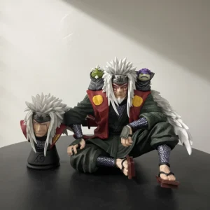 Naruto Statue Model Sitting Posture Double Headed Jiraiya GK Figure Collect Birthday Gift Desk Decoration