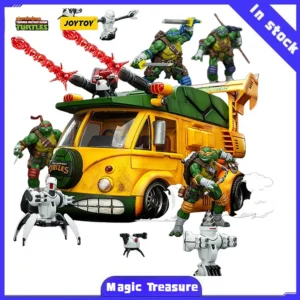 【MT】JOYTOY TMNT-Turtle Van TMNT-Roadkill Rodney 2PCS 1/18 Action Figure Toy Collection
