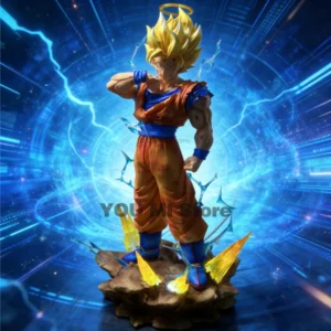 Dragon Ball Z Son Goku Ssj2 Figure Led Base Super Saiyan 2 Goku Pvc Action Figures 34cm/12.2inch Collection Model Toy Gift