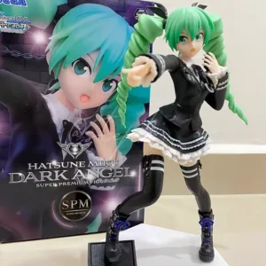 Original Sega Spm Hatsune Miku Action Figure Dark Angel Project Diva Arcade Future Anime Figurine Collectible Model Decora Gift