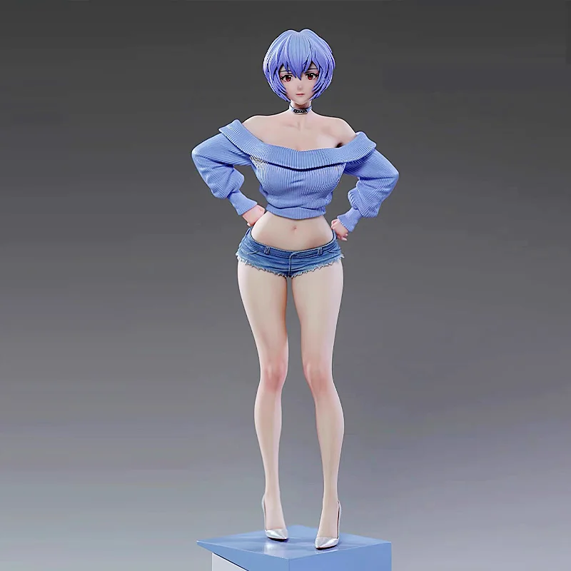 Schoolgirl Rei Ayanami Premium Version 26CM Limited Edition Anime Series GK Figure Statue Collectible Toy
