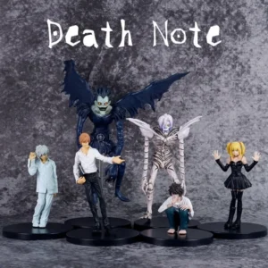 Anime Figure DEATH NOTE Yagami Light Ryuk MisaMisa PVC Standing Model Pose Static Doll Gift Ornaments Sculpture Q version 9CM