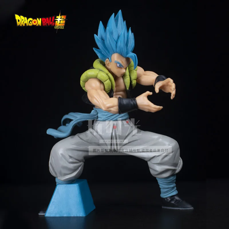 18CM Dragon Ball Z Super Saiyan Blue Gogeta Figure Toys Anime DBZ PVC Figurines Collection Model Desktop Decoraction Gifts Kids - Image 3