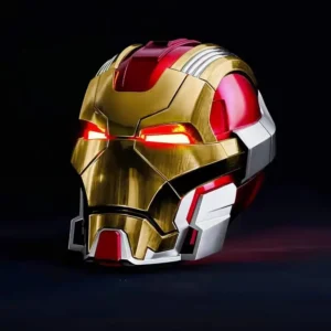 Nobodey Iron Man MK17 Helmet Jarvis Voice Controlled Auto Open Close Electronic Mask Collectible Toy Decor For Superhero Fans