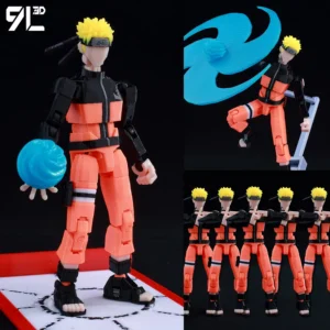 9L3D Printed Multi-Jointed Articulated Figure Dummy13 Lucky 13 Titan 13 Naruto Uzumaki Action Figure Model T13 Anime merchandise