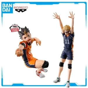 In Stock Original BANPRESTO Haikyuu Posing Kei Tsukishima Yu Nishinoya Figure Anime Model Genuine Boxed Toys
