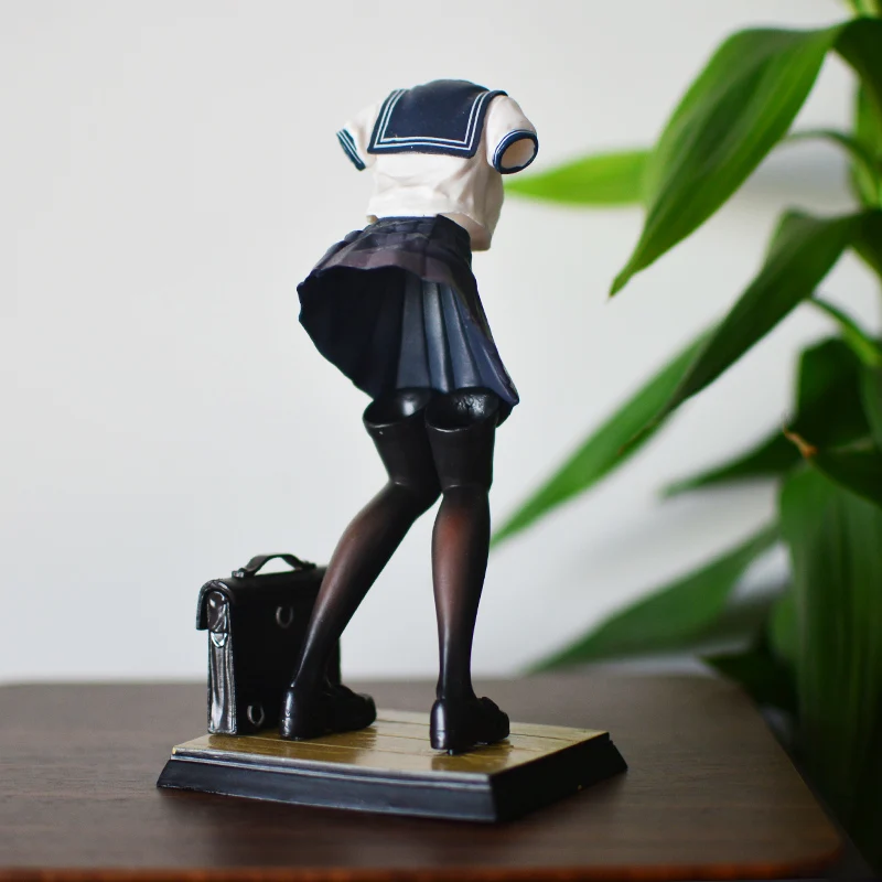 Anime JK Uniform High School Student Invisible Beautiful Girl Figure 16cm PVC Statue Collectible Model Home Desk Decoration Gift