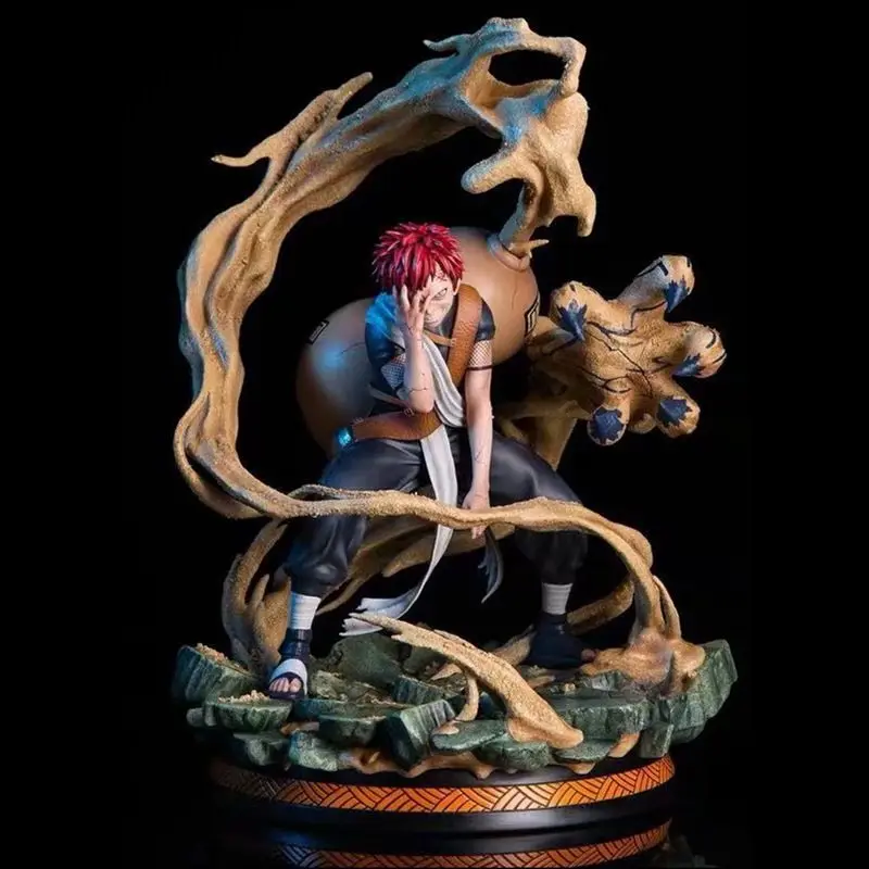 25cm Anime Figurines Gaara Action Figure Decorations For Home Japan Anime Character Pvc Collectible Ornament Toys Model Gift