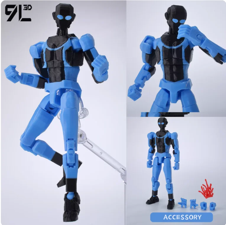 9L3D Printed Invincible Anime Action Figures Lucky 13 Dummy 13 Multi-Jointed Superheroes Model Toy Collectible Ornaments Gift - Image 23