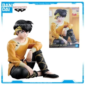 Original BANDAI BANPRESTO Ranma Hibiki Ryoga PVC In Stock Anime Action Collections Model Toy Figures Christmas gift WY