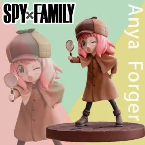 Spy X Family Anya Forger Detective Figure Cute Kawaii Pvc Toys Car Desktop Decoration Collection Gift For Kids Adults Anime Fans