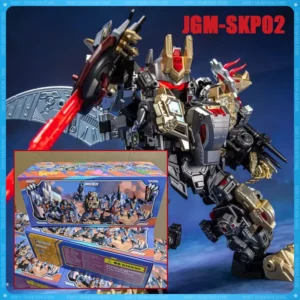 In Stock Transformation Laser Cat Steel Head JGM-SKP02 Beast Dinoking 5 in 1 Combiner Action Figures Model Collection Toy Gift