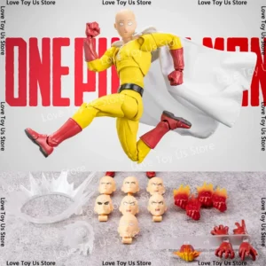 KAIYODO Amazing Yamaguchi Revoltech ONE PUNCH-MAN Saitama Action Figure PVC Statue Anime Toy Ko Model Collection Decor Gift