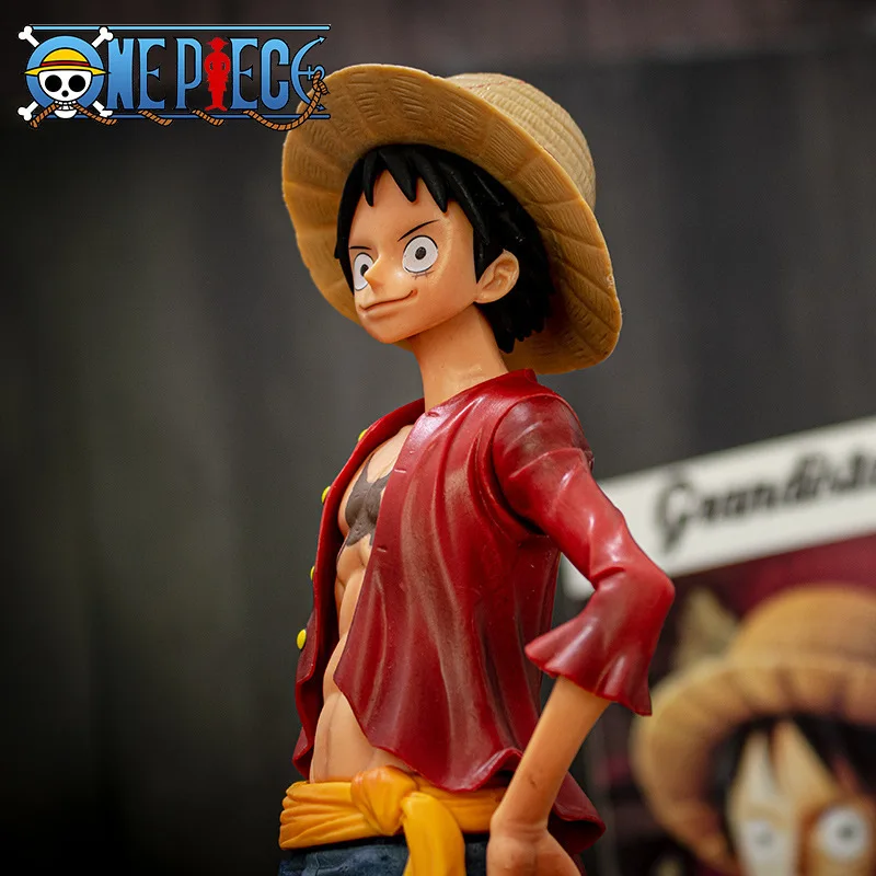 Hot 28cm One Piece Anime Figure Confident Smiley Luffy Three Form Face Changing Doll Action Figurine Model Toys Kits - Image 3